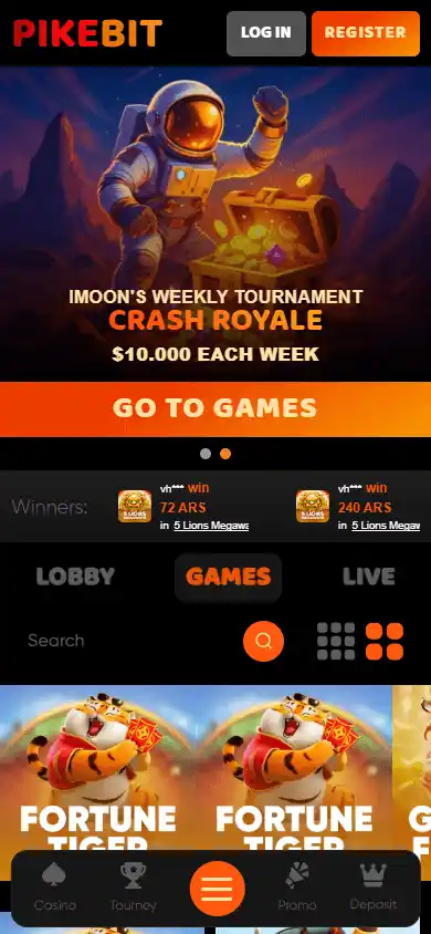 Pikebit Casino screenshot 5