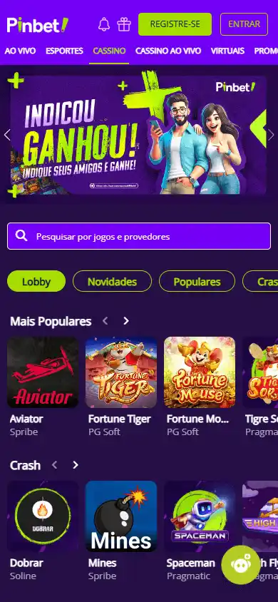 Pinbet Casino screenshot 3
