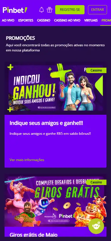 Pinbet Casino screenshot 4