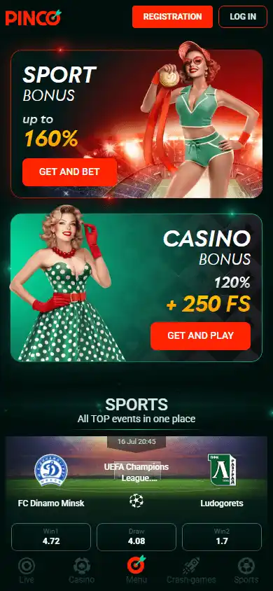 Pinco Casino screenshot 4