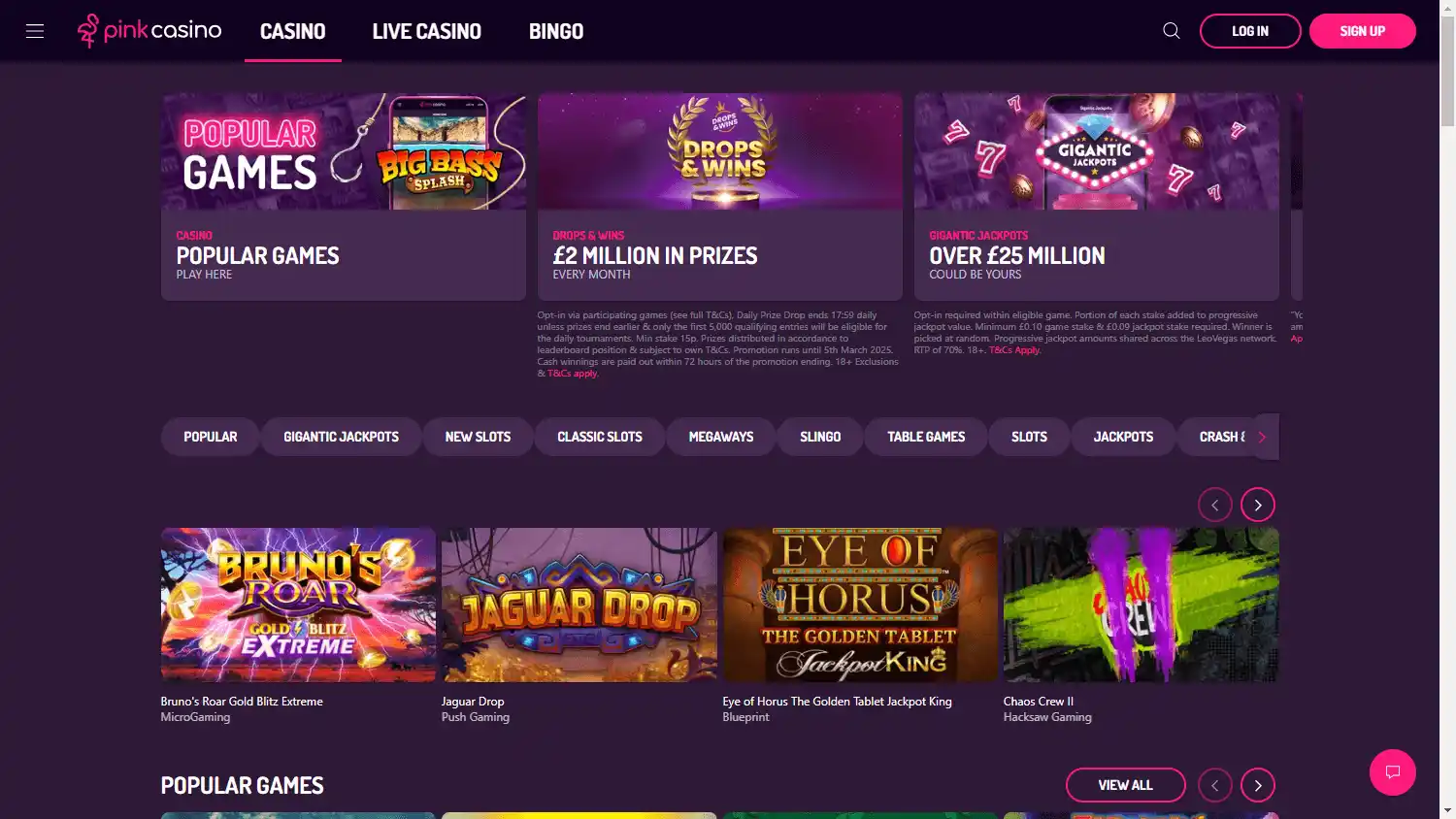 Pink Casino screenshot 2