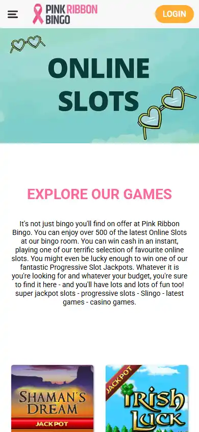 Pink Ribbon Bingo Casino screenshot 4
