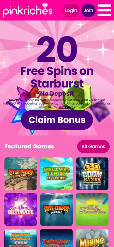Pink Riches Casino screenshot 4