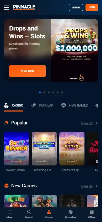 Pinnacle Casino screenshot 5