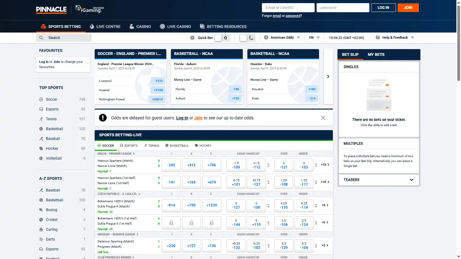 Pinnacle Casino Ontario screenshot 1