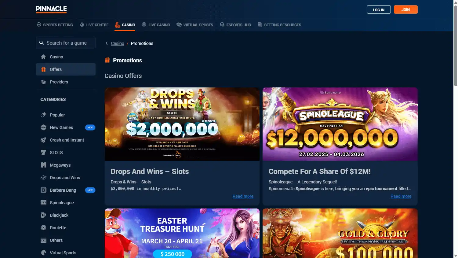 Pinnacle Casino Ontario screenshot 4