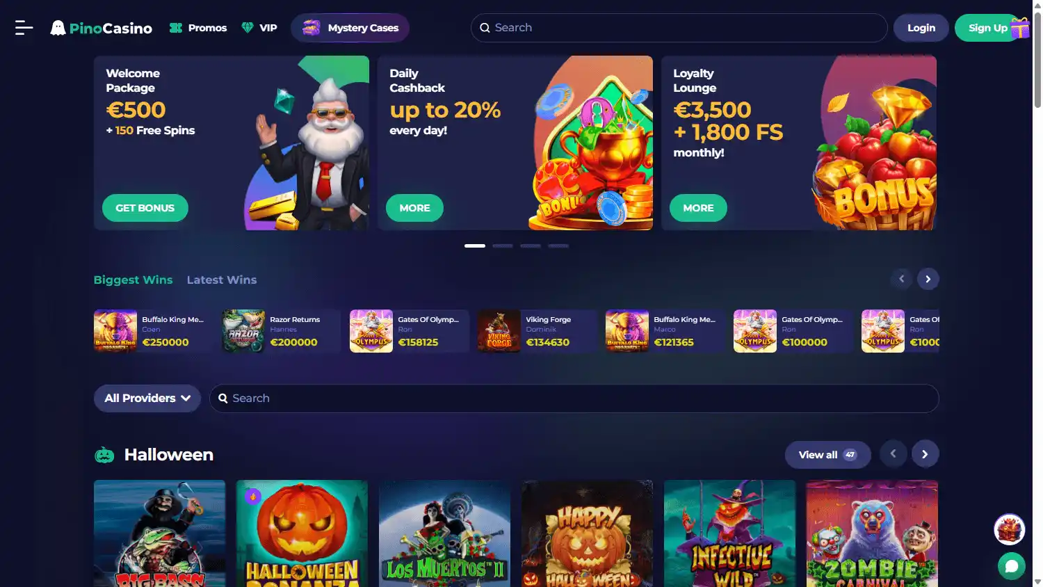 PinoCasino screenshot 1