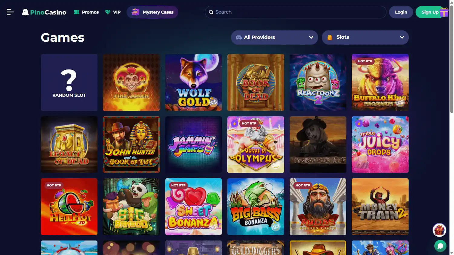 PinoCasino screenshot 2