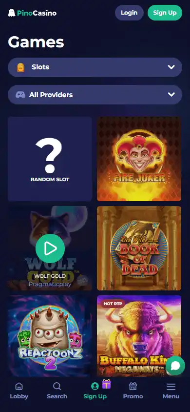 PinoCasino screenshot 5