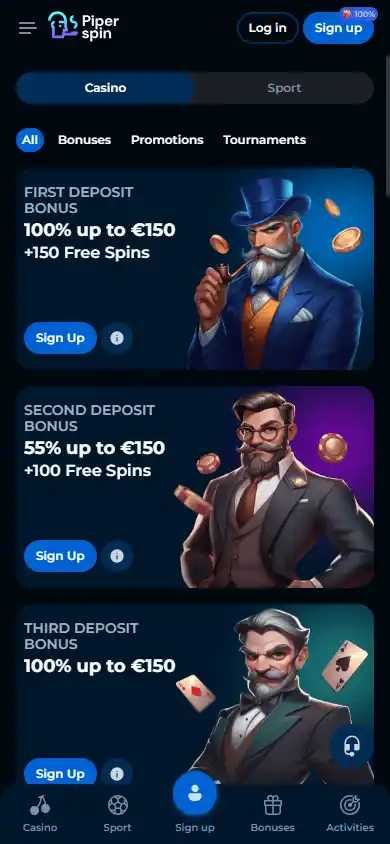 Piperspin Casino screenshot 6