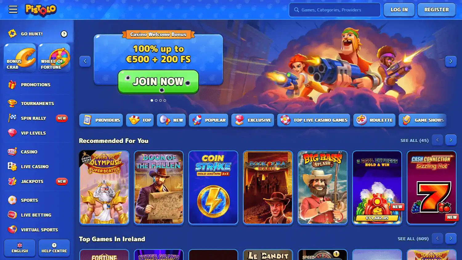 Pistolo Casino screenshot 1