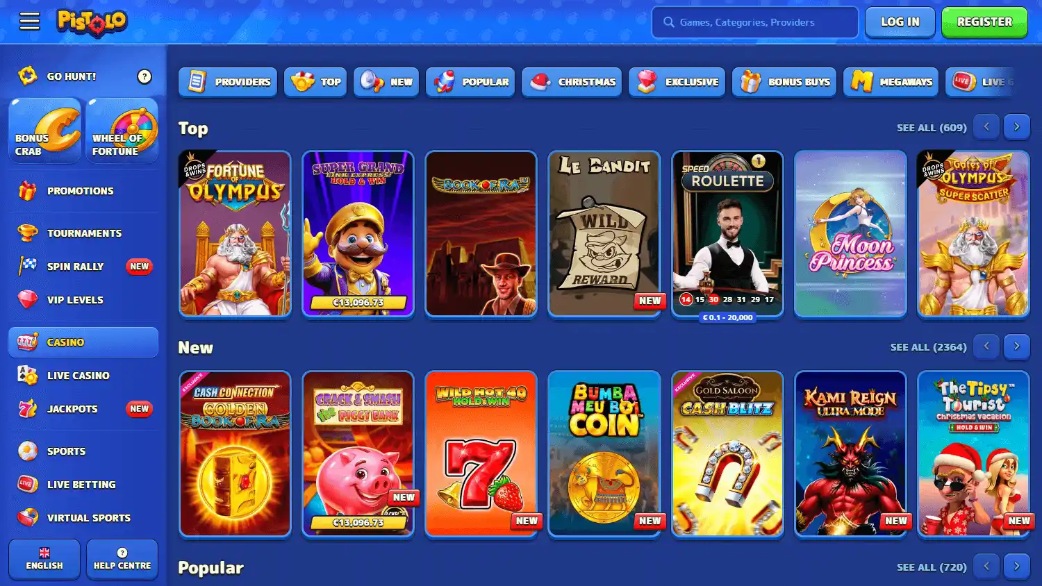 Pistolo Casino screenshot 2