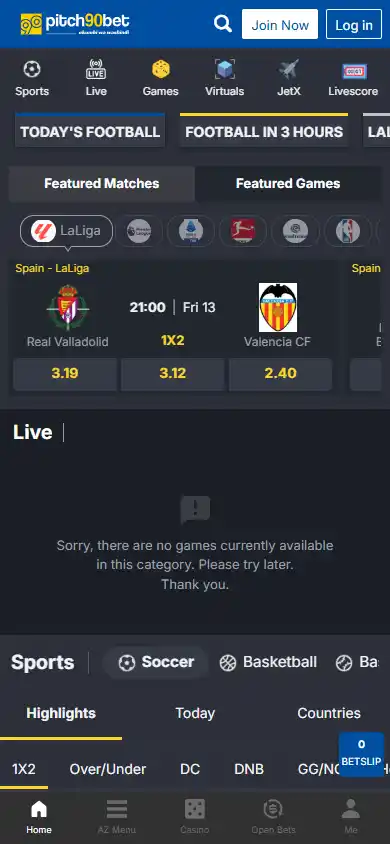 Pitch90bet Casino screenshot 3
