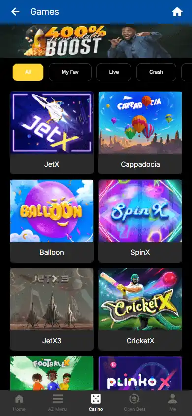 Pitch90bet Casino screenshot 4