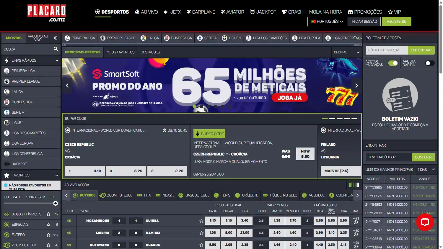 Placard Casino screenshot 1