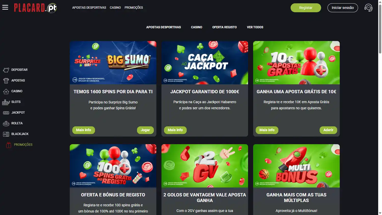 Placard.pt Casino screenshot 3
