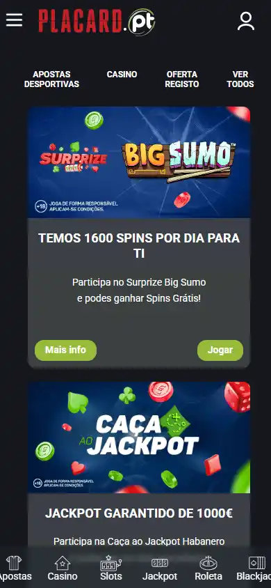 Placard.pt Casino screenshot 6