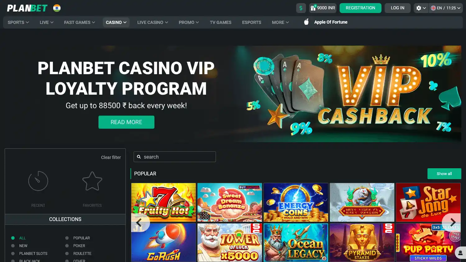 Planbet Casino screenshot 2