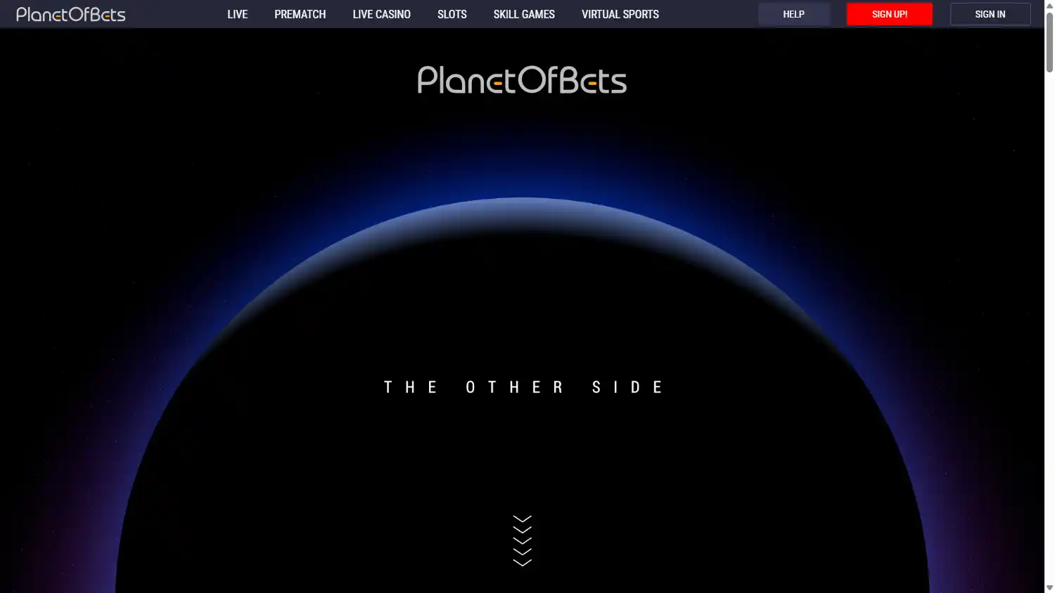 Planet Of Bets Casino screenshot 1