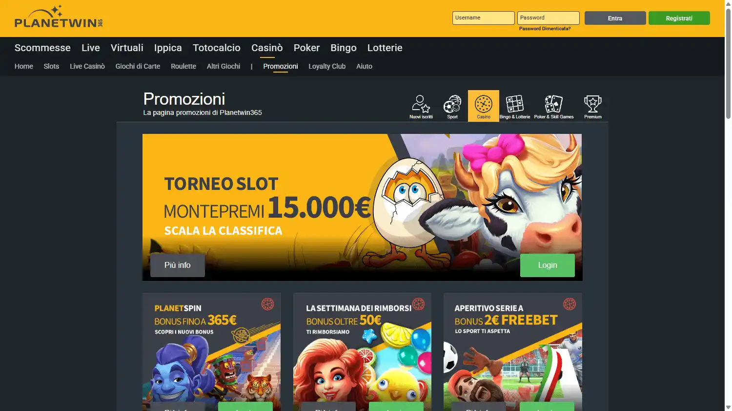 Planetwin365 Casino screenshot 3
