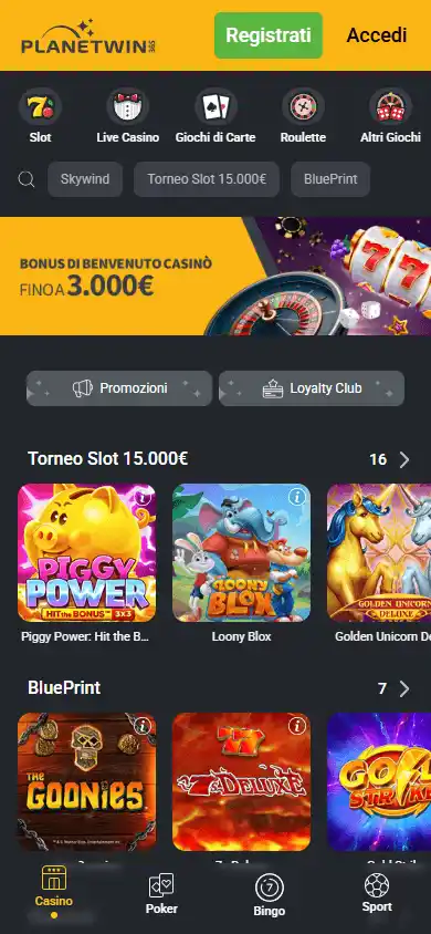 Planetwin365 Casino screenshot 5