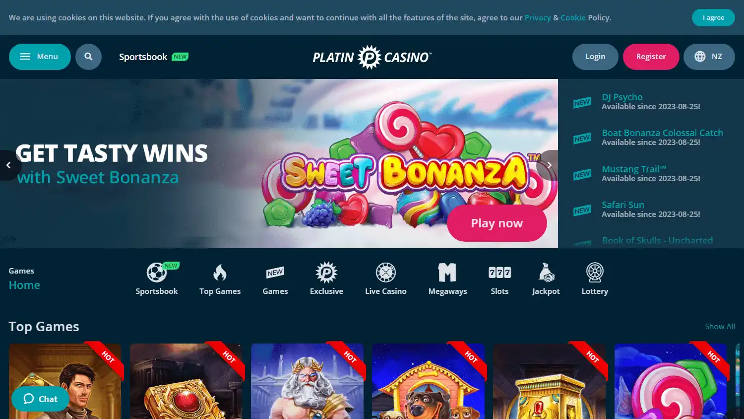 Platin Casino screenshot 1