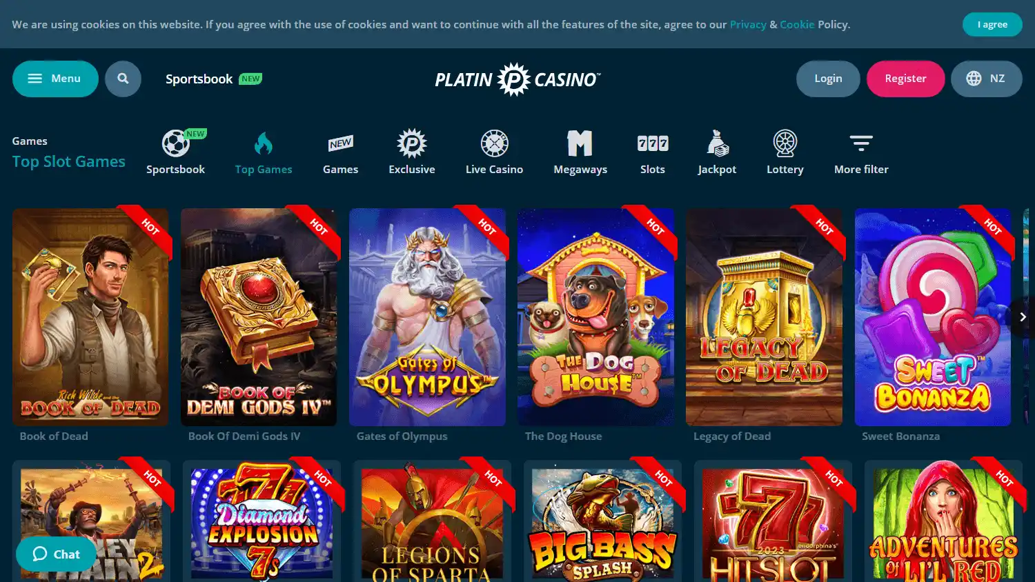 Platin Casino screenshot 2
