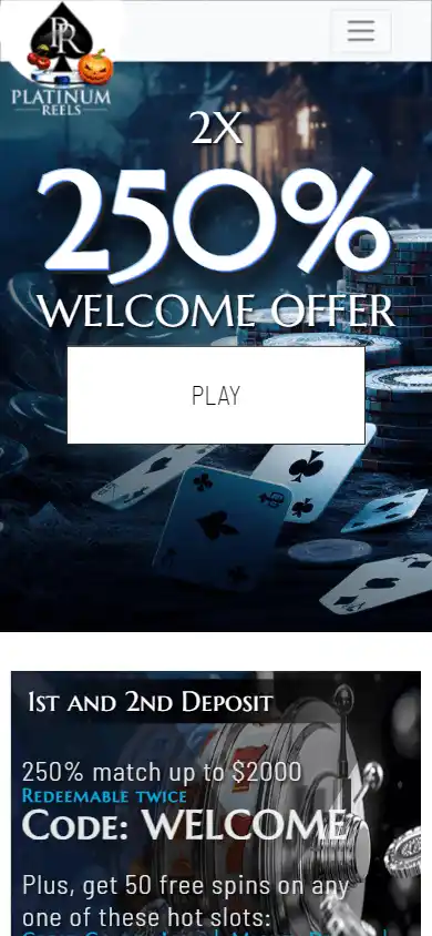 Platinum Reels Online Casino screenshot 4