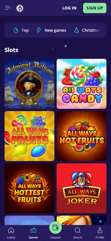 Platinumslots Casino screenshot 2