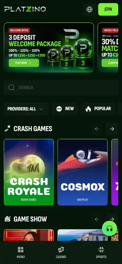 Platzino Casino screenshot 4