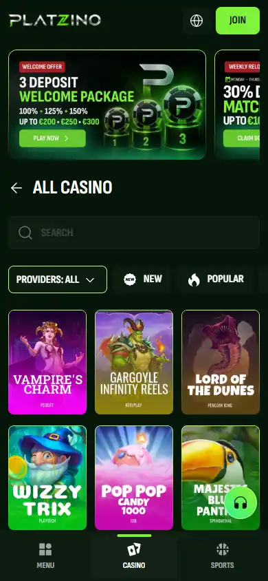 Platzino Casino screenshot 5