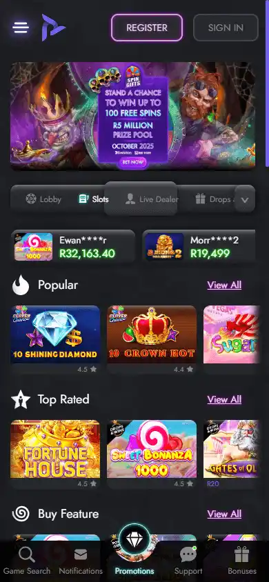 Play.co.za Casino screenshot 5
