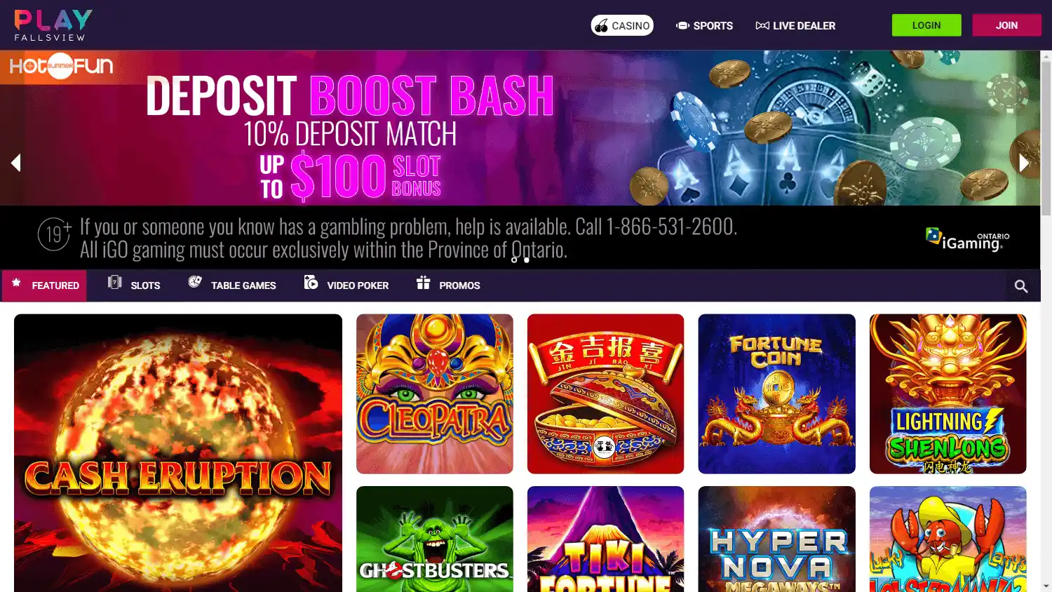 PlayFallsview Casino Ontario screenshot 1