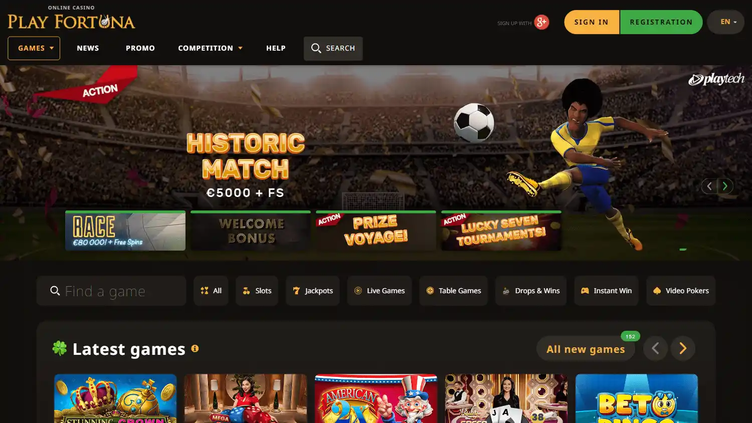 Play Fortuna Casino screenshot 1