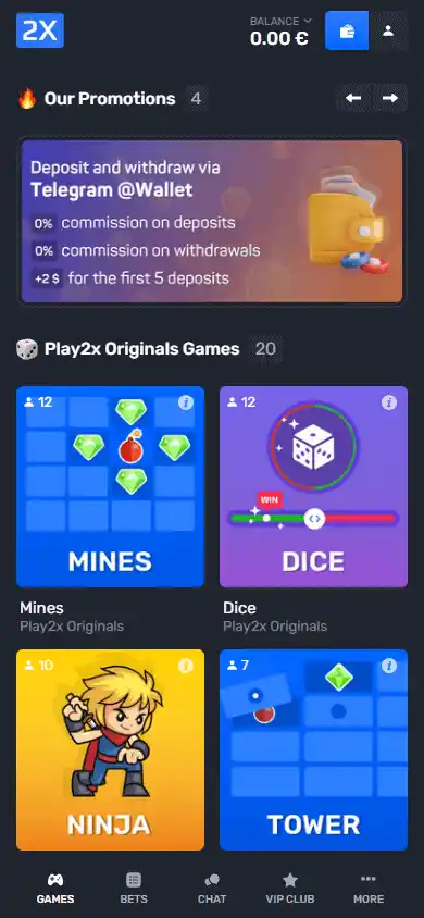 Play2x Casino screenshot 3