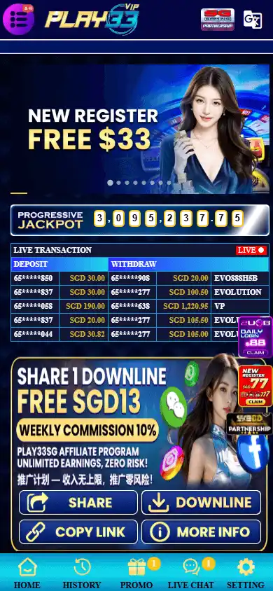 Play33 Casino screenshot 5