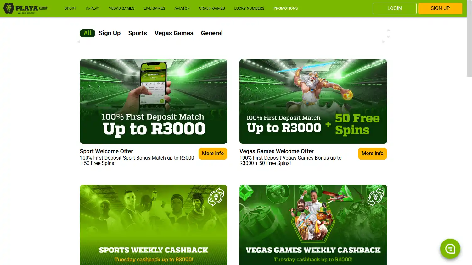 Playa Bets Casino screenshot 3