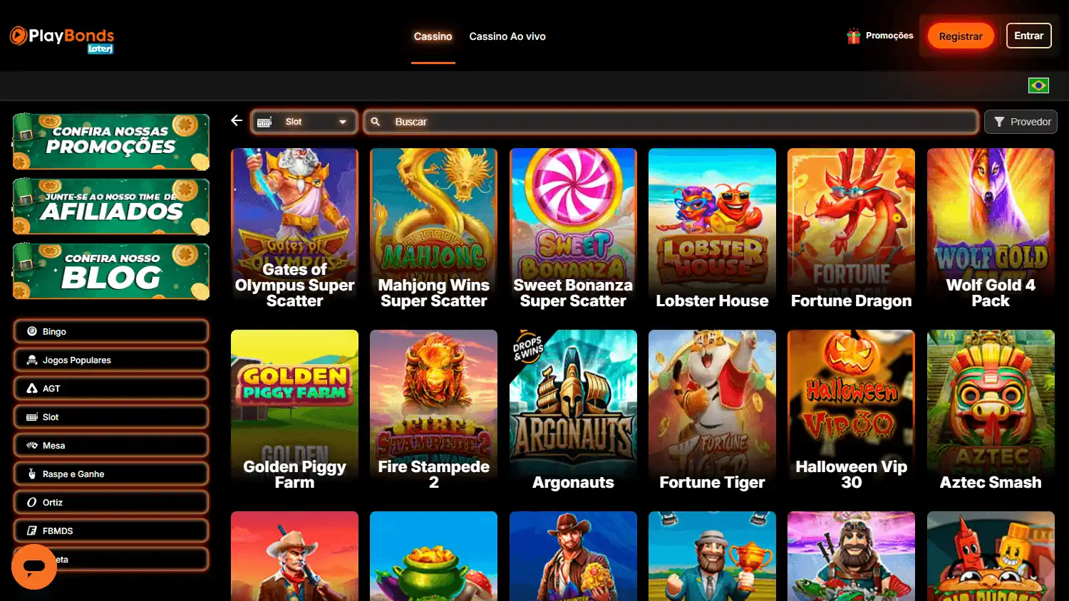 Playbonds Casino screenshot 2