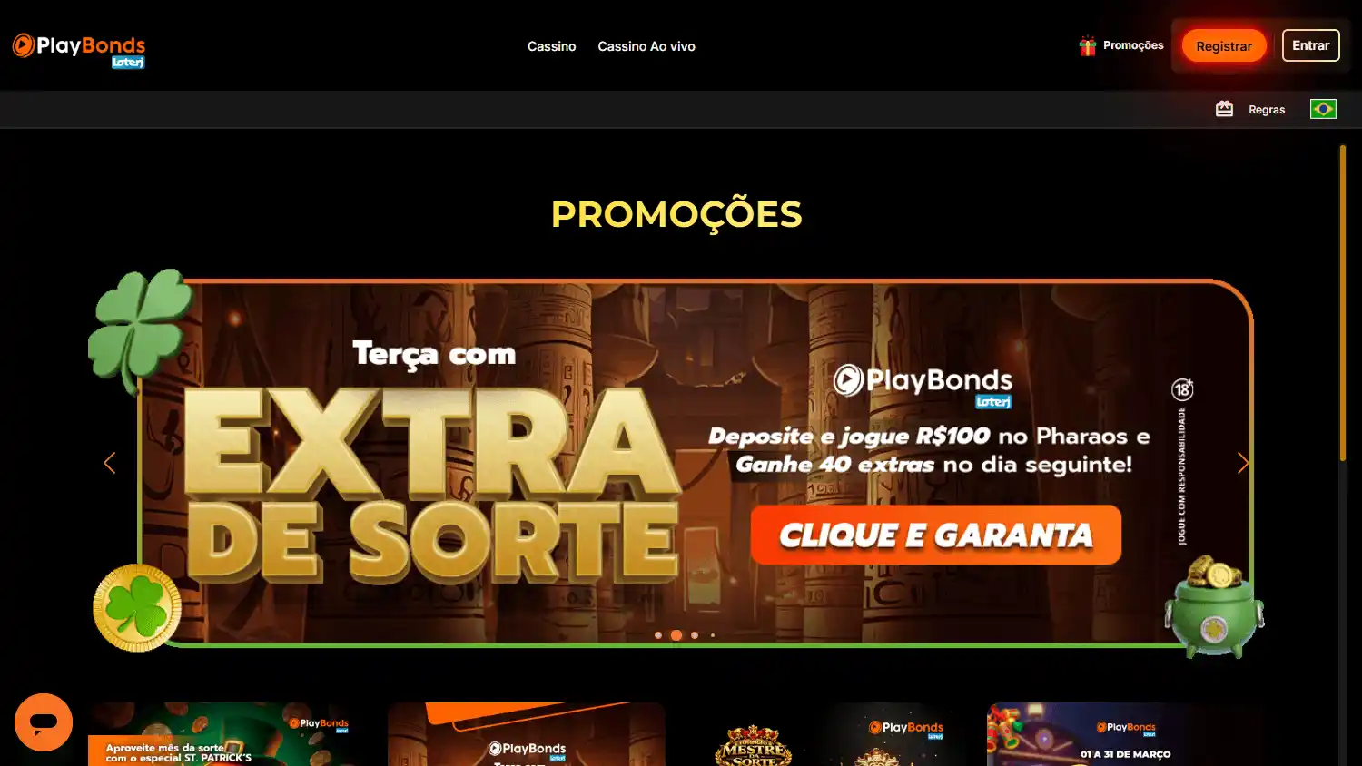 Playbonds Casino screenshot 3