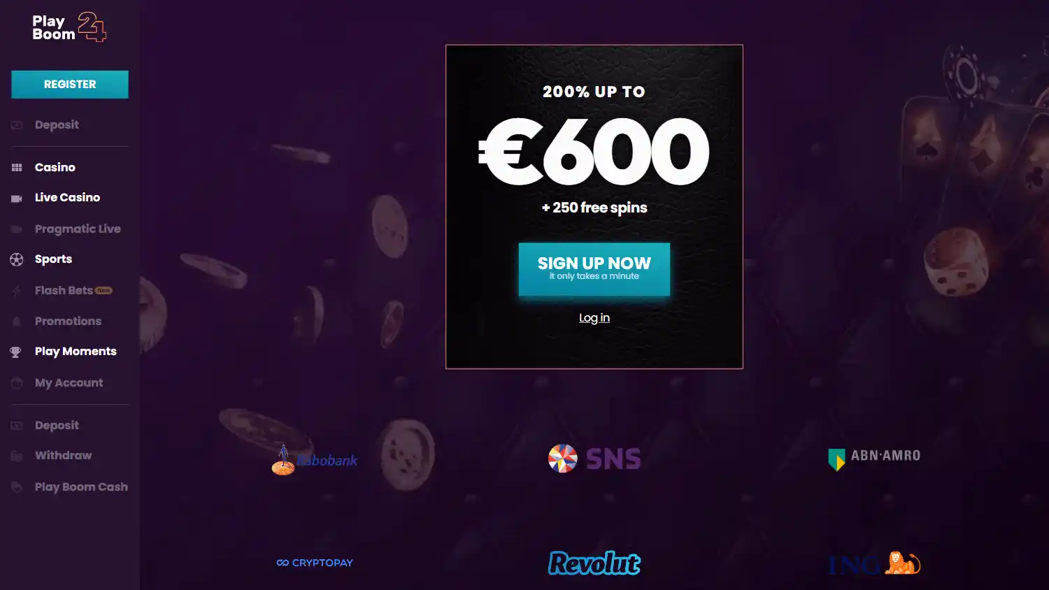 Playboom24 Casino screenshot 2