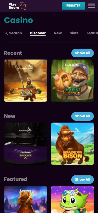 Playboom24 Casino screenshot 4