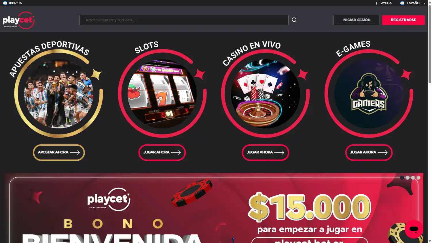 Playcet Casino screenshot 1