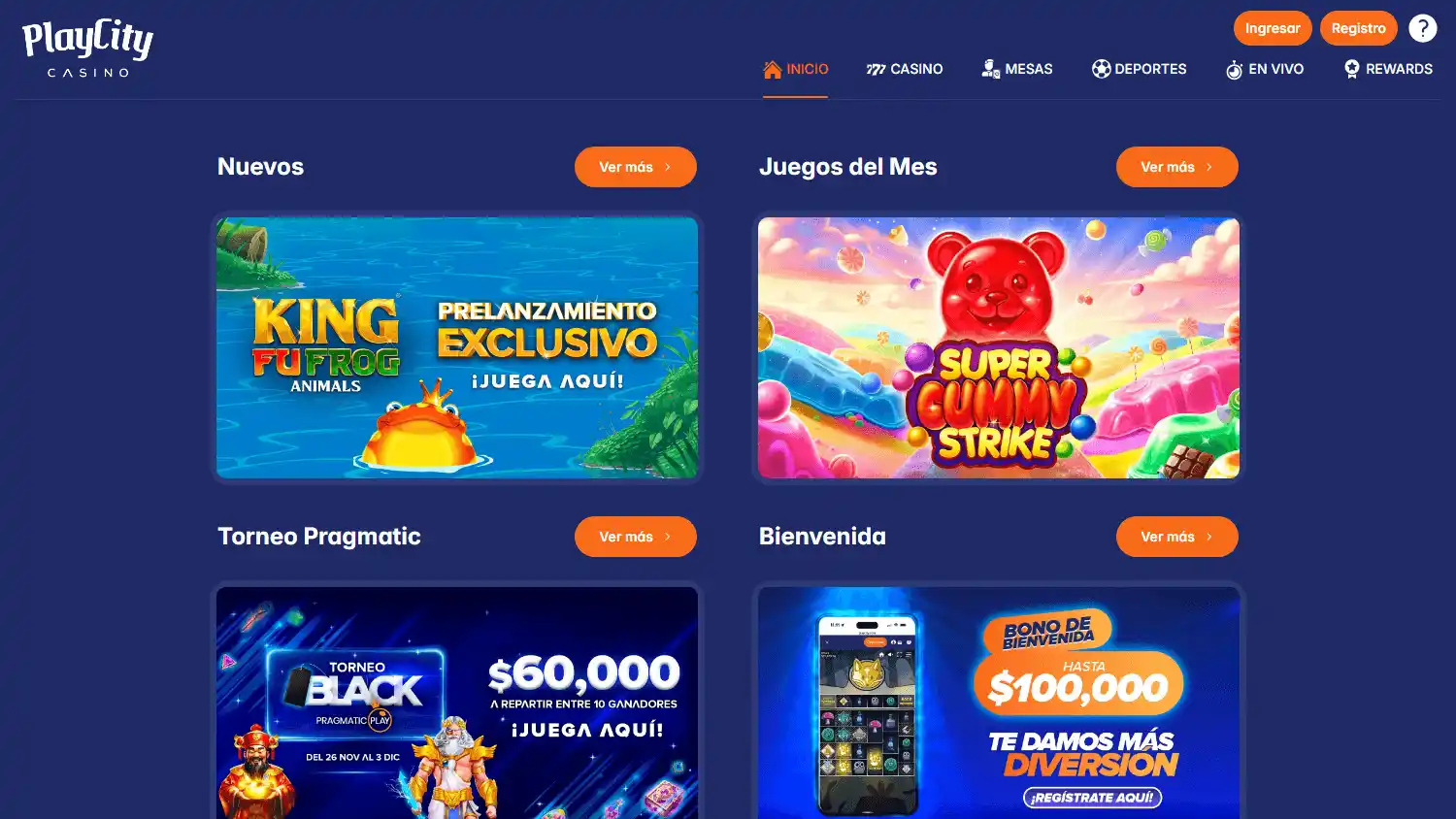 PlayCity Casino screenshot 1