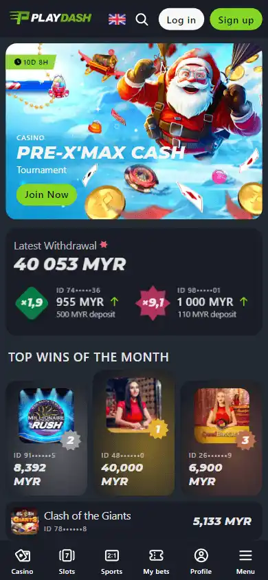 PLAYDASH Casino MY screenshot 3