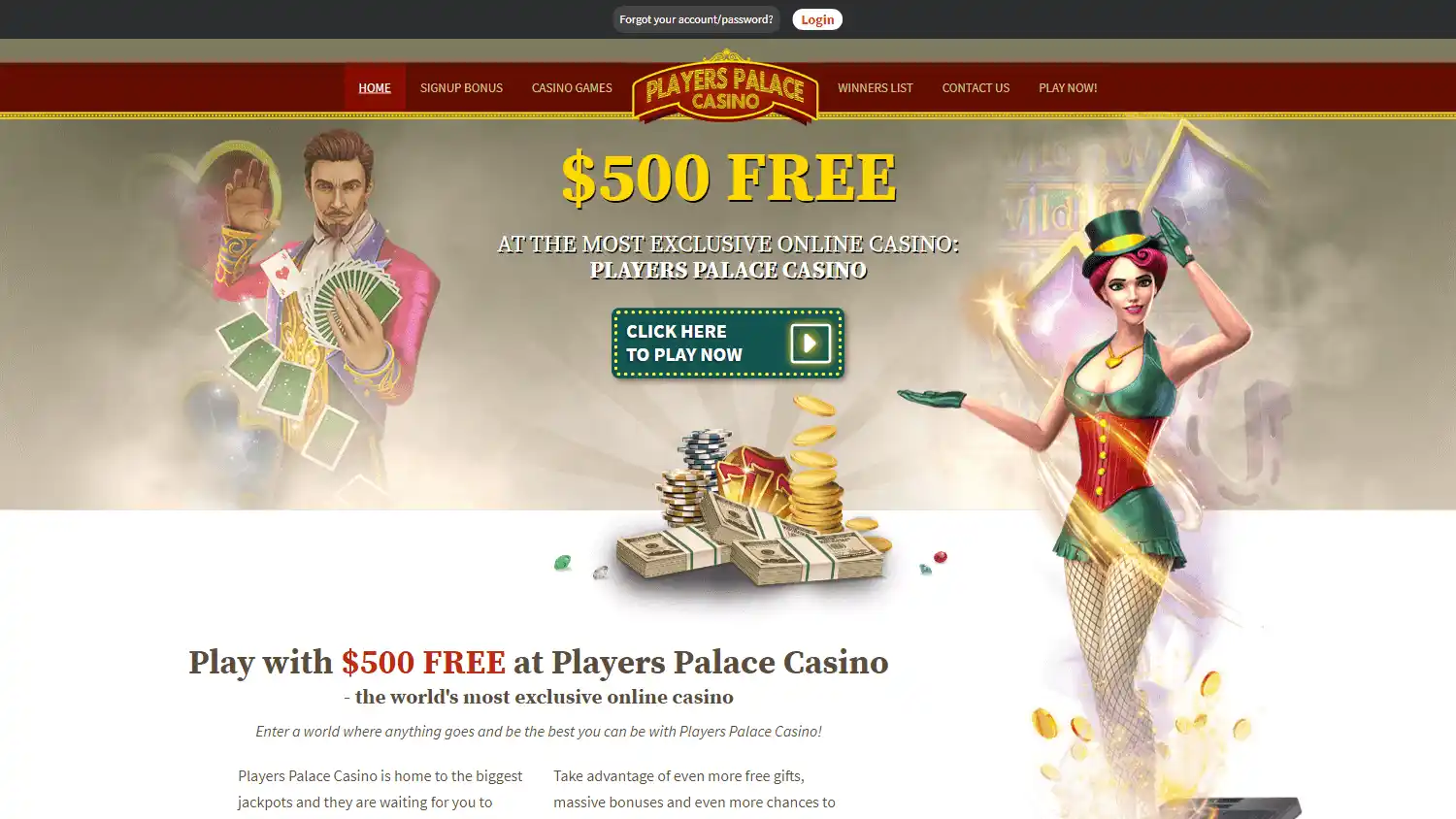Players Palace Casino screenshot 1