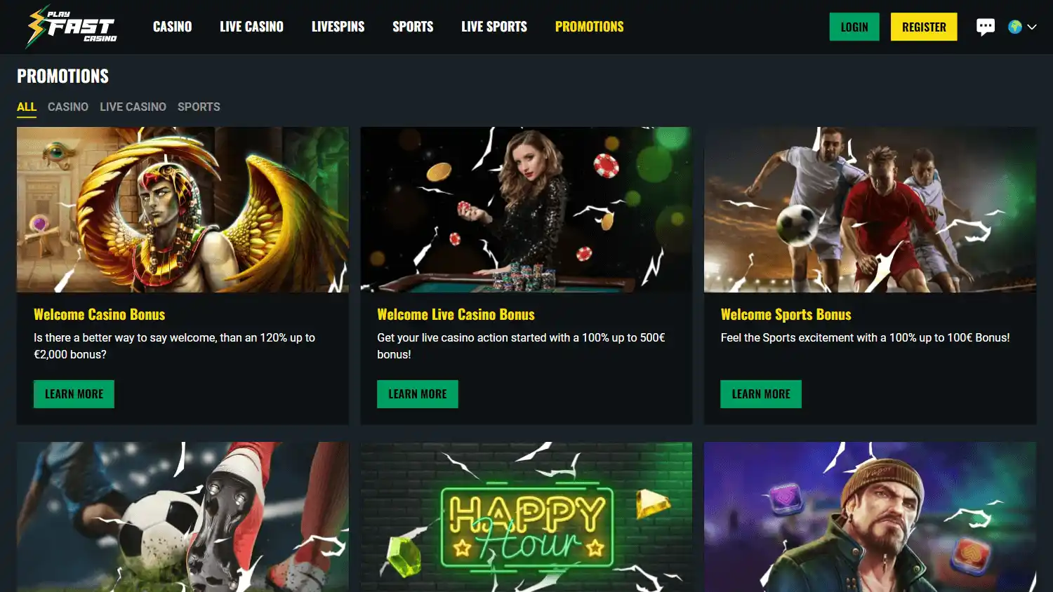 PlayFast Casino screenshot 3