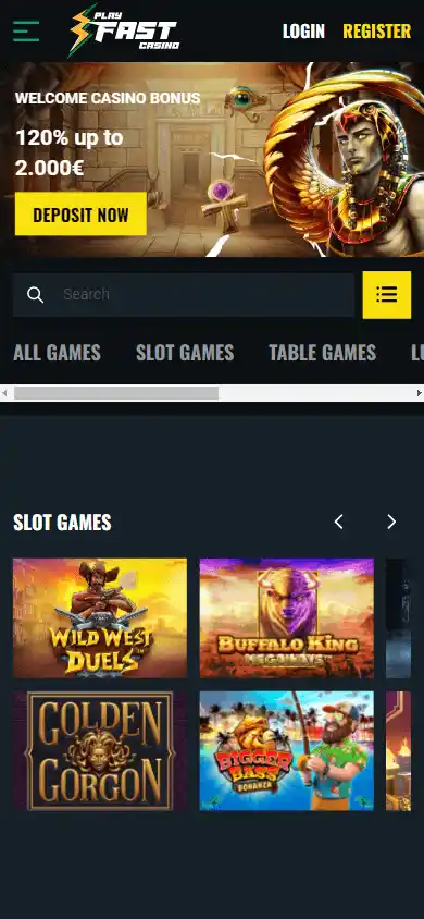 PlayFast Casino screenshot 4