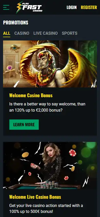 PlayFast Casino screenshot 6