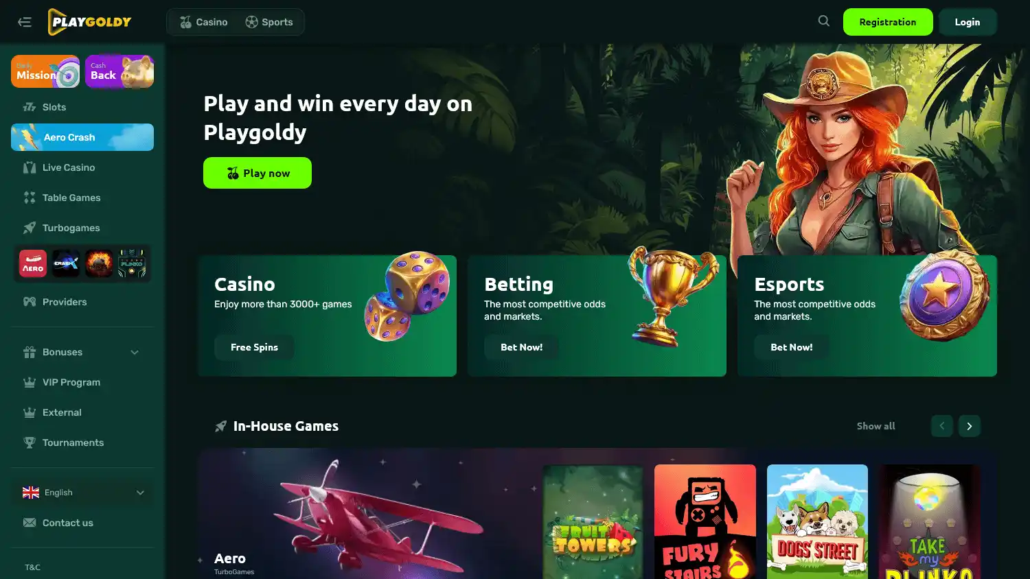 PlayGoldy Casino screenshot 1
