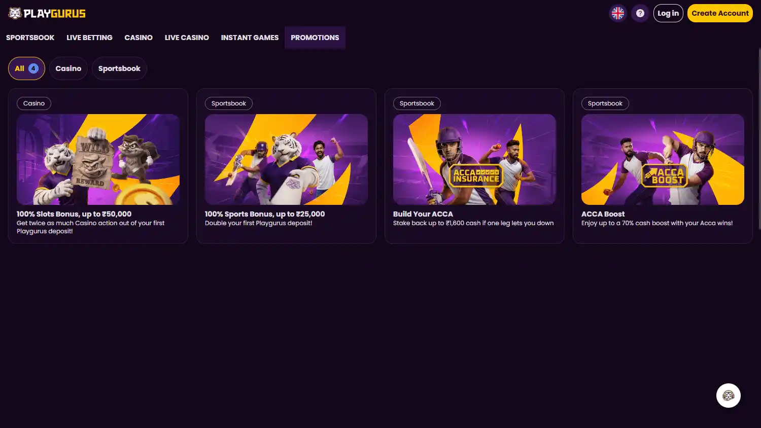 Playgurus Casino screenshot 3